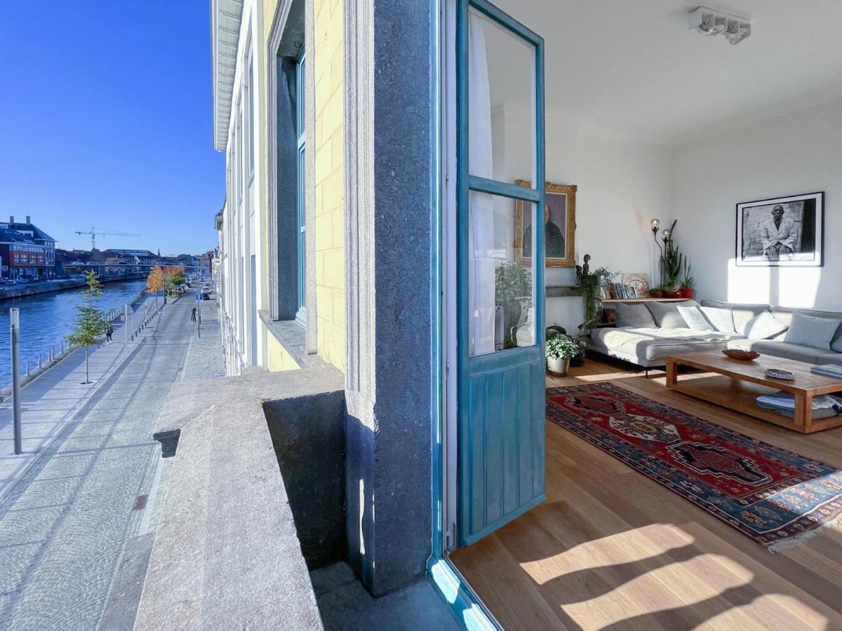 Appartement Spacieux & Calme Avec Vue Sur L'Escaut Tournai Esterno foto